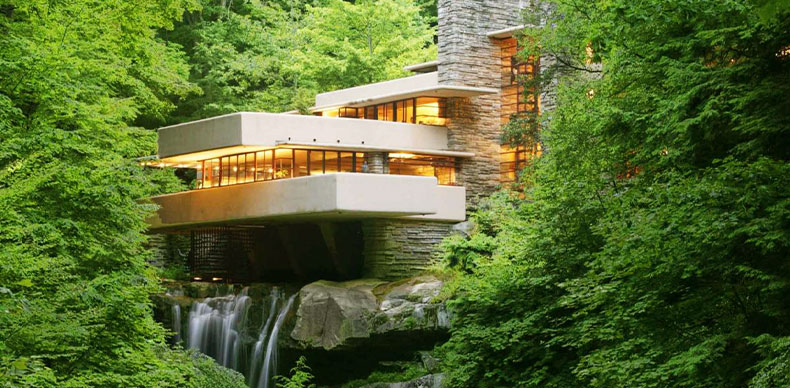 خانه‌های آبشاری پنسیلوانیا یکی از شگفت انگیزترین خانه های جهان