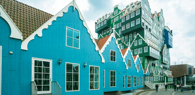 خانه آبی در آمستردام هلند