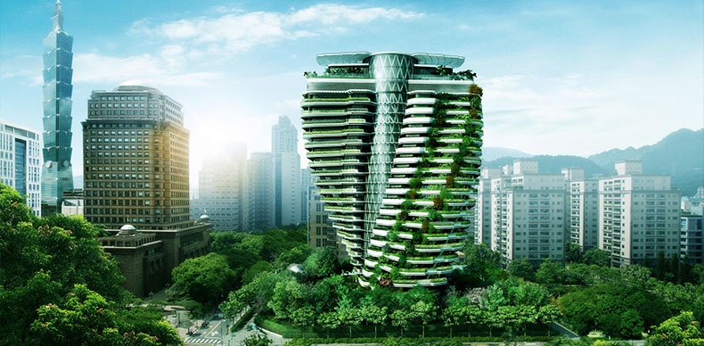ساختمان دی ان ای با معماری سبز